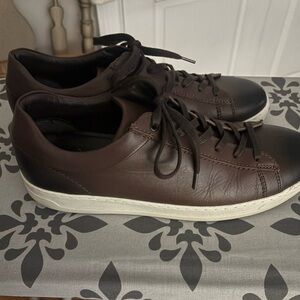 Bruno Magli Dark Brown Leather Sneakers
